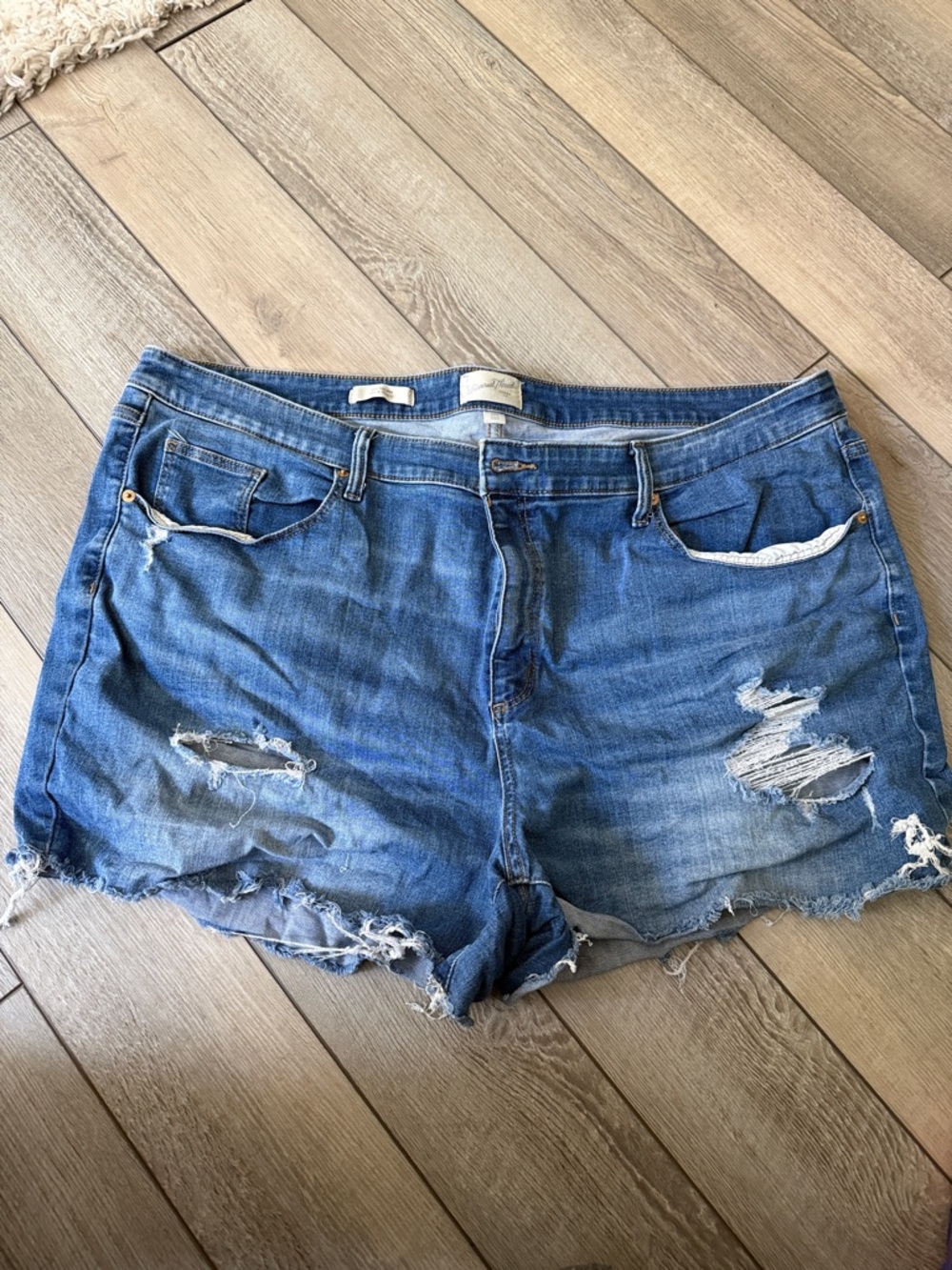 Universal Thread Blue Distressed Denim Jean Shorts